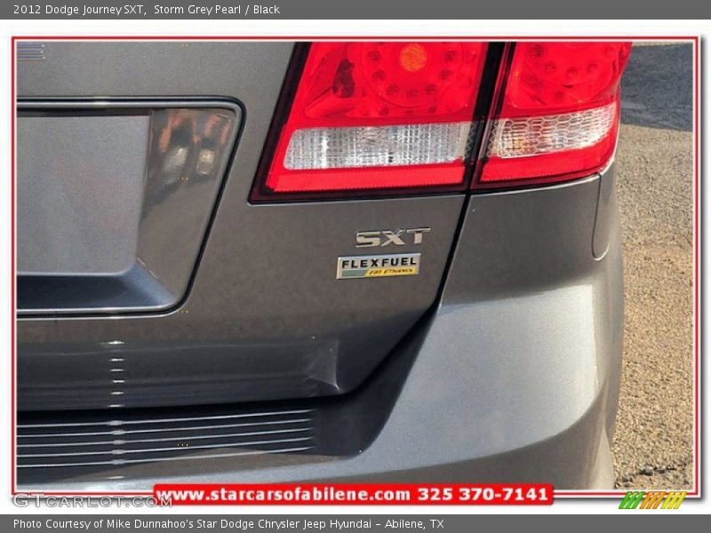 Storm Grey Pearl / Black 2012 Dodge Journey SXT