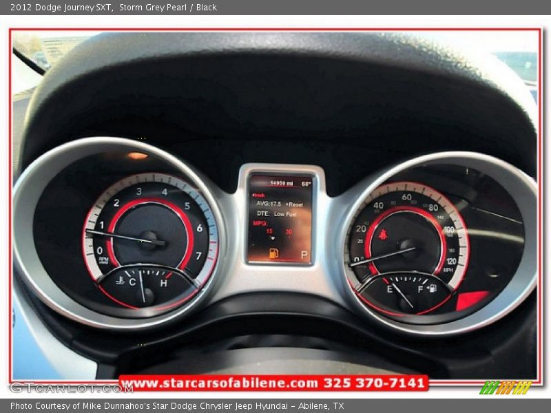 Storm Grey Pearl / Black 2012 Dodge Journey SXT