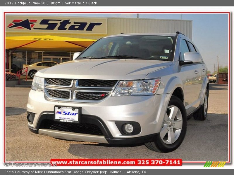 Bright Silver Metallic / Black 2012 Dodge Journey SXT