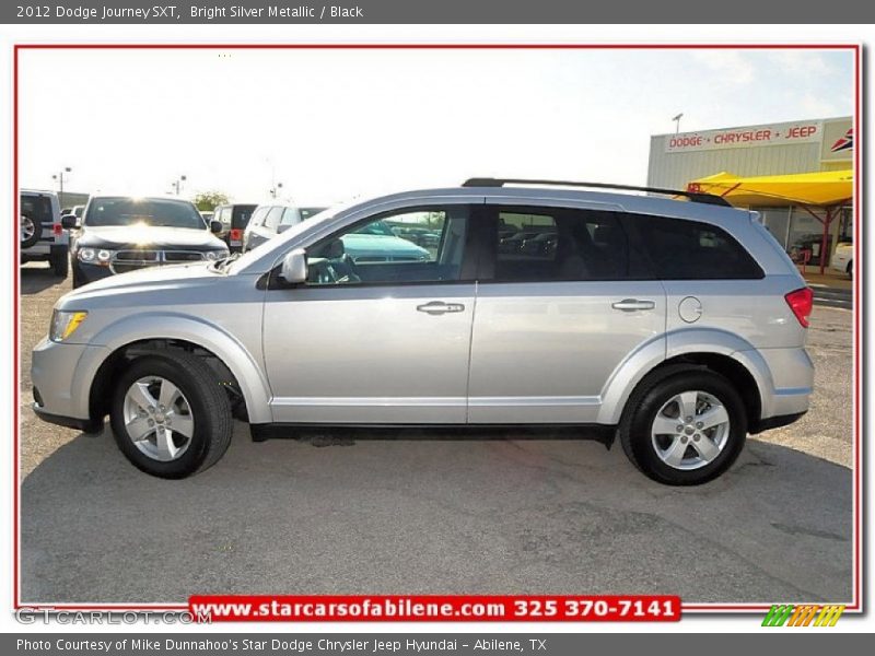 Bright Silver Metallic / Black 2012 Dodge Journey SXT