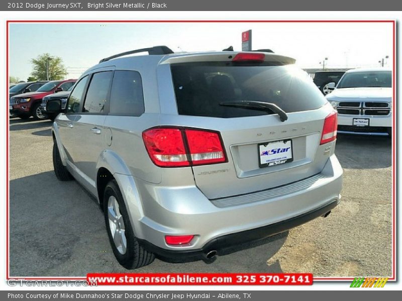 Bright Silver Metallic / Black 2012 Dodge Journey SXT