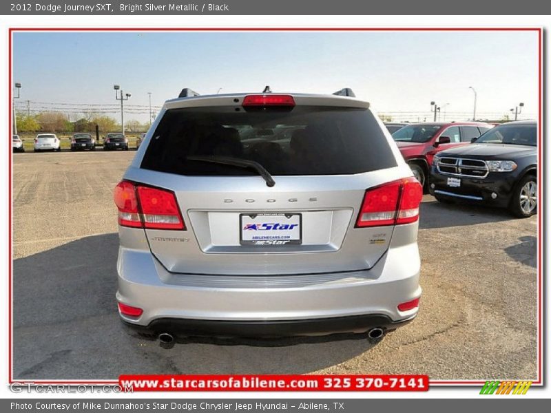 Bright Silver Metallic / Black 2012 Dodge Journey SXT