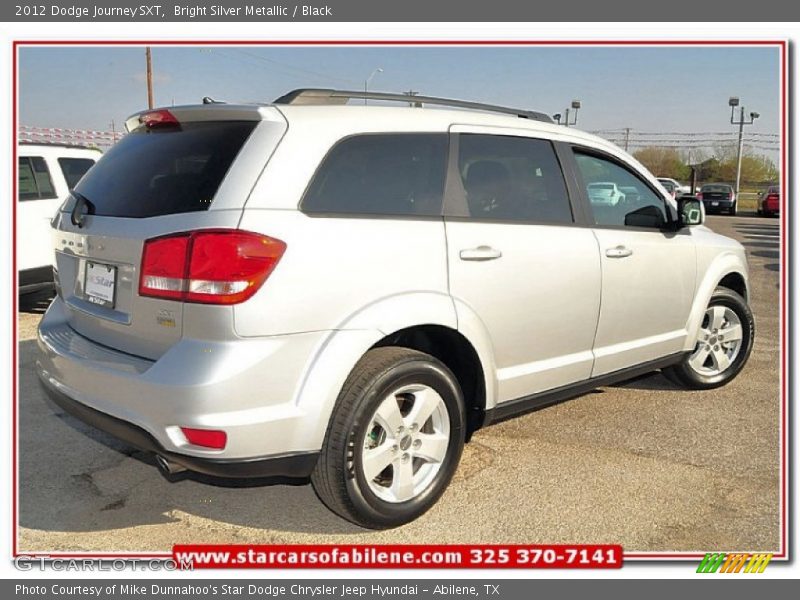 Bright Silver Metallic / Black 2012 Dodge Journey SXT