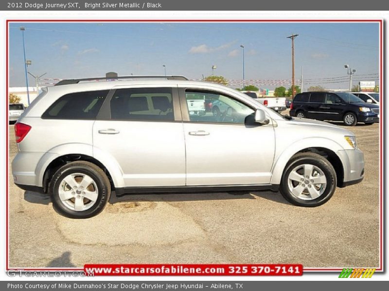 Bright Silver Metallic / Black 2012 Dodge Journey SXT