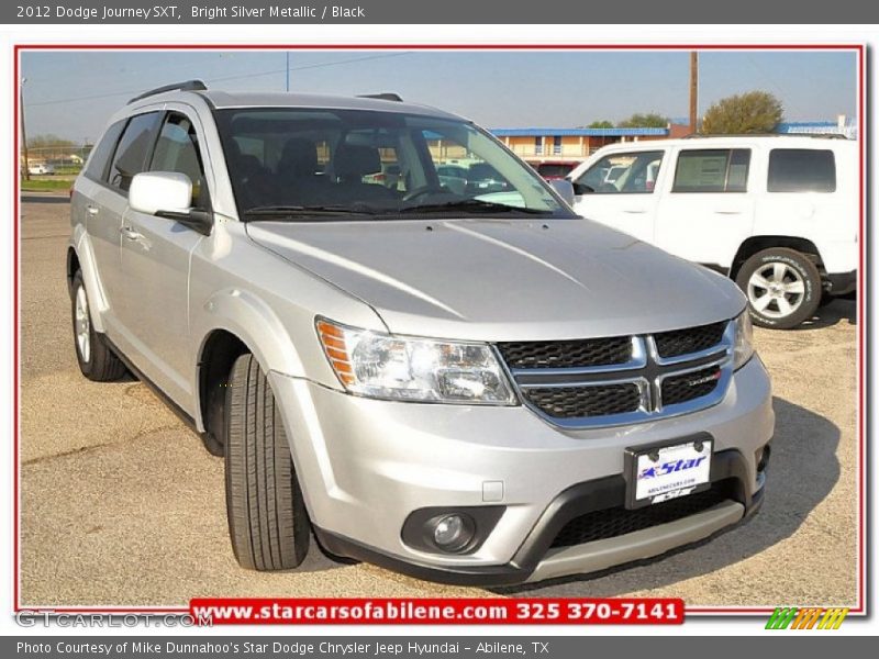 Bright Silver Metallic / Black 2012 Dodge Journey SXT