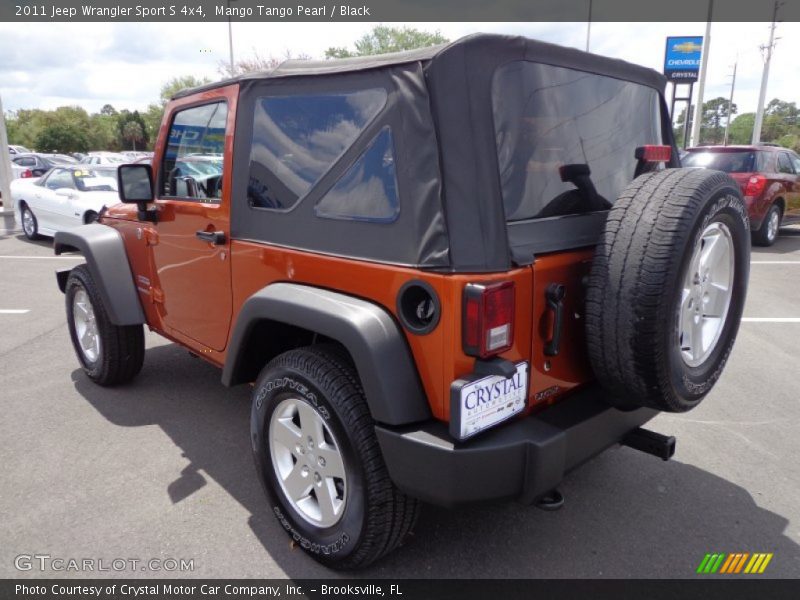 Mango Tango Pearl / Black 2011 Jeep Wrangler Sport S 4x4