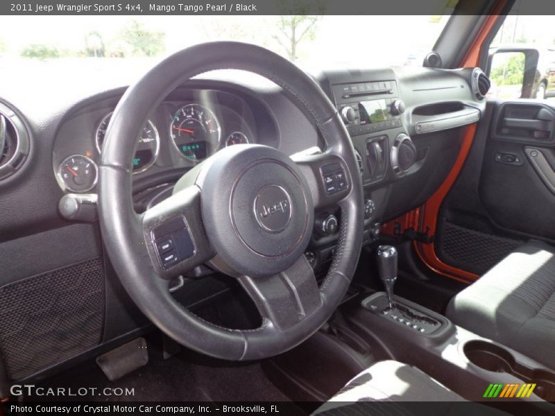 Mango Tango Pearl / Black 2011 Jeep Wrangler Sport S 4x4