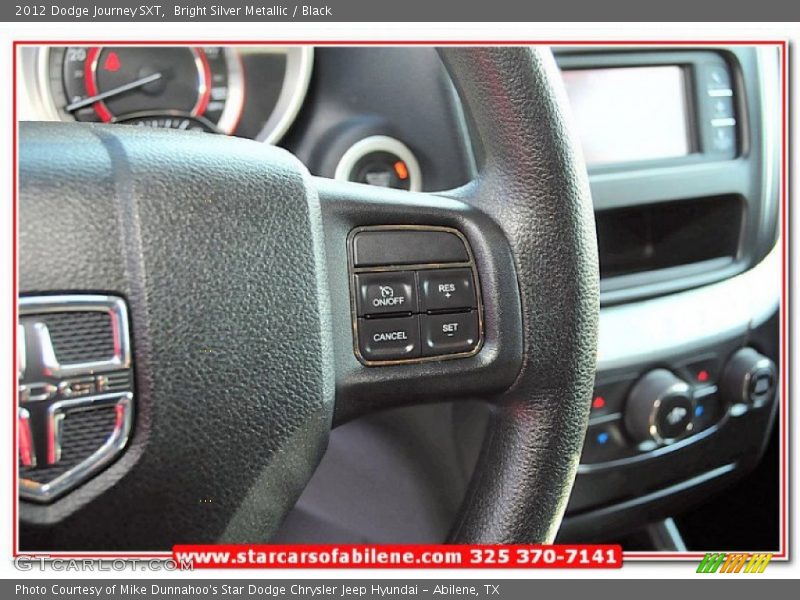Bright Silver Metallic / Black 2012 Dodge Journey SXT