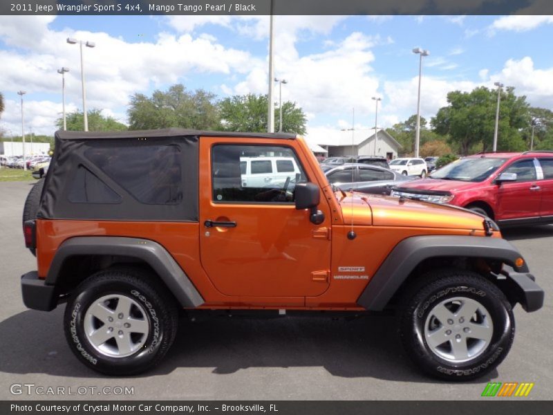 Mango Tango Pearl / Black 2011 Jeep Wrangler Sport S 4x4