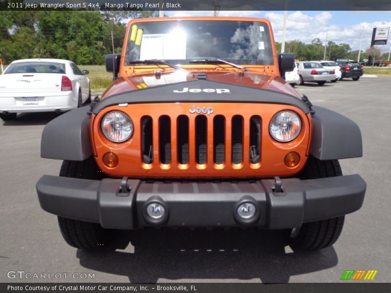 Mango Tango Pearl / Black 2011 Jeep Wrangler Sport S 4x4