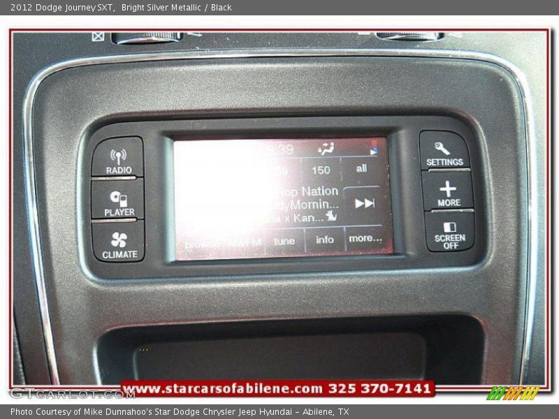 Bright Silver Metallic / Black 2012 Dodge Journey SXT