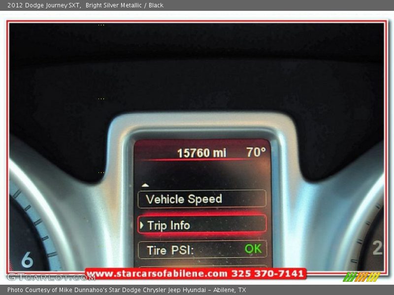 Bright Silver Metallic / Black 2012 Dodge Journey SXT