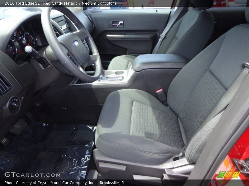 Red Candy Metallic / Medium Light Stone 2010 Ford Edge SE