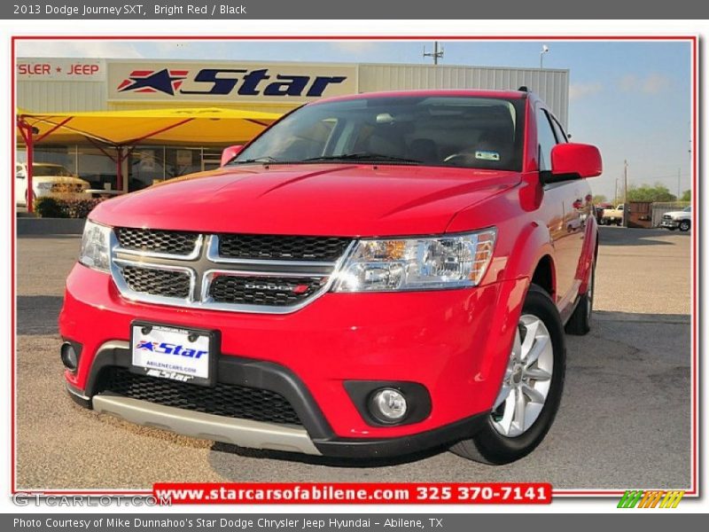 Bright Red / Black 2013 Dodge Journey SXT