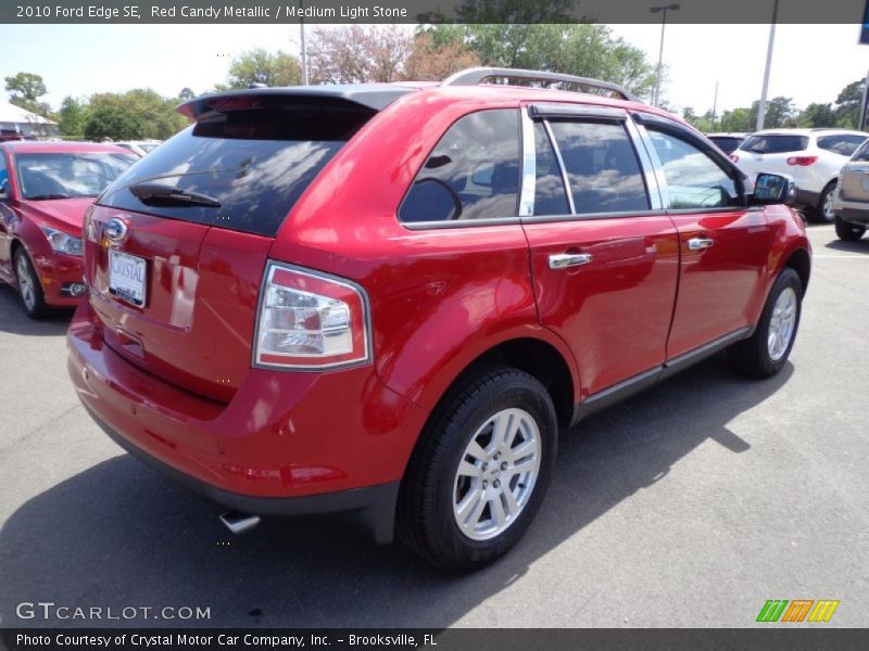 Red Candy Metallic / Medium Light Stone 2010 Ford Edge SE