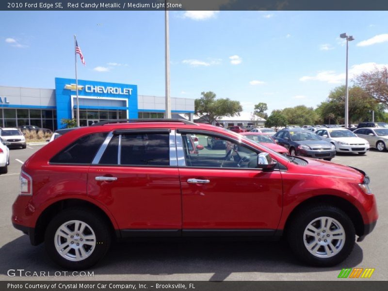 Red Candy Metallic / Medium Light Stone 2010 Ford Edge SE