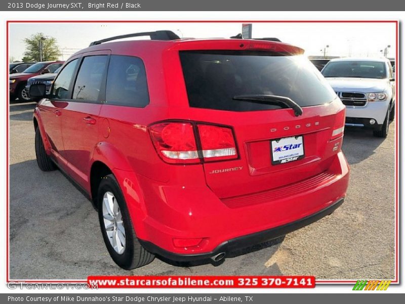 Bright Red / Black 2013 Dodge Journey SXT