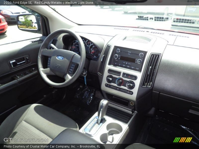 Red Candy Metallic / Medium Light Stone 2010 Ford Edge SE