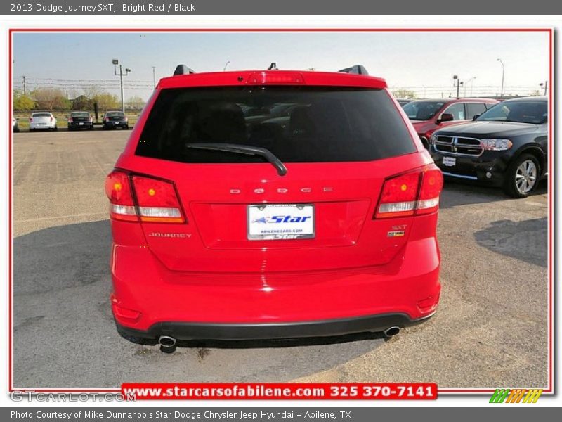 Bright Red / Black 2013 Dodge Journey SXT