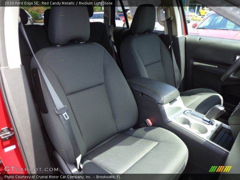 Red Candy Metallic / Medium Light Stone 2010 Ford Edge SE