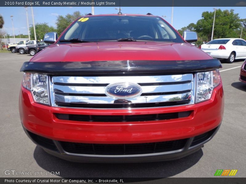 Red Candy Metallic / Medium Light Stone 2010 Ford Edge SE