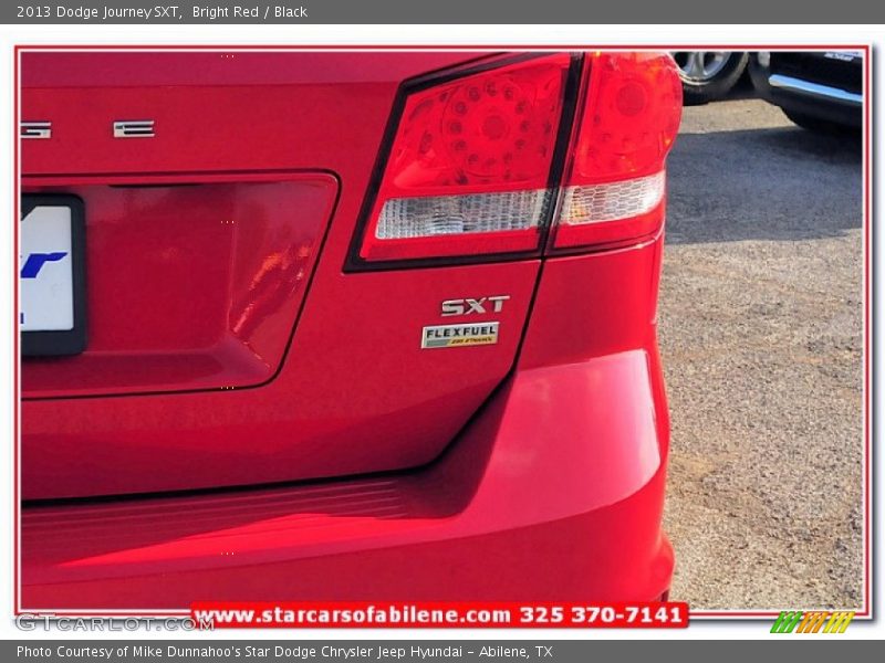 Bright Red / Black 2013 Dodge Journey SXT
