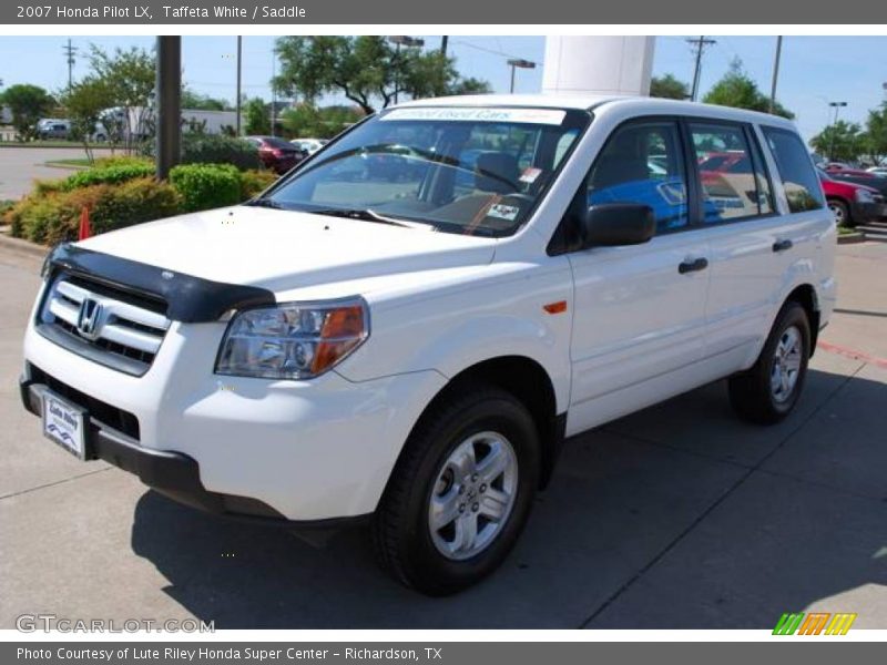 Taffeta White / Saddle 2007 Honda Pilot LX