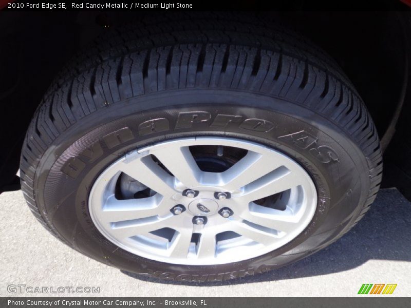 Red Candy Metallic / Medium Light Stone 2010 Ford Edge SE