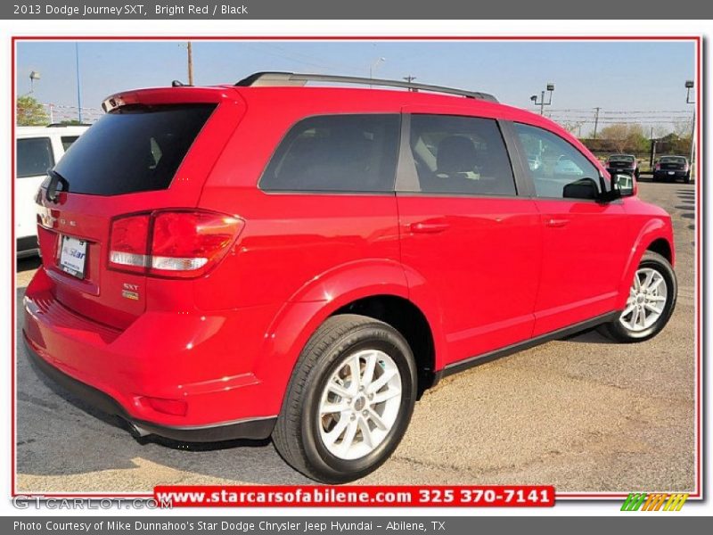Bright Red / Black 2013 Dodge Journey SXT