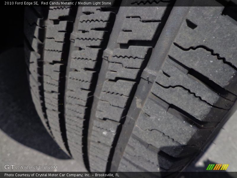 Red Candy Metallic / Medium Light Stone 2010 Ford Edge SE
