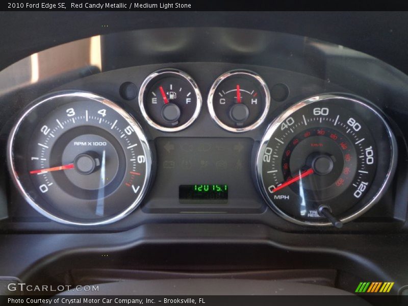 Red Candy Metallic / Medium Light Stone 2010 Ford Edge SE