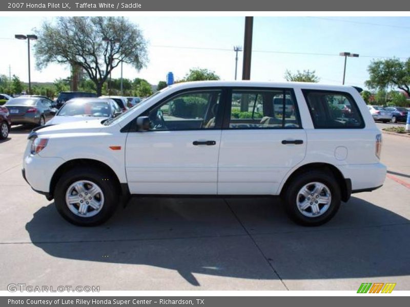 Taffeta White / Saddle 2007 Honda Pilot LX