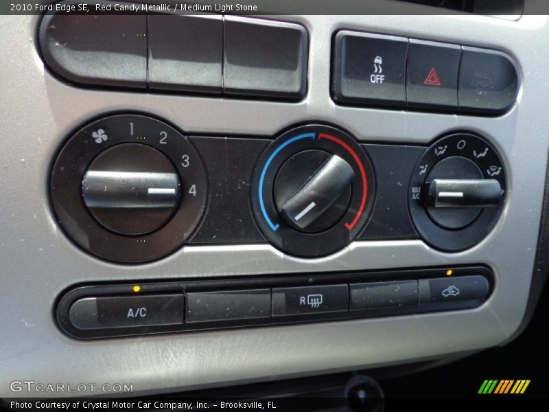 Red Candy Metallic / Medium Light Stone 2010 Ford Edge SE