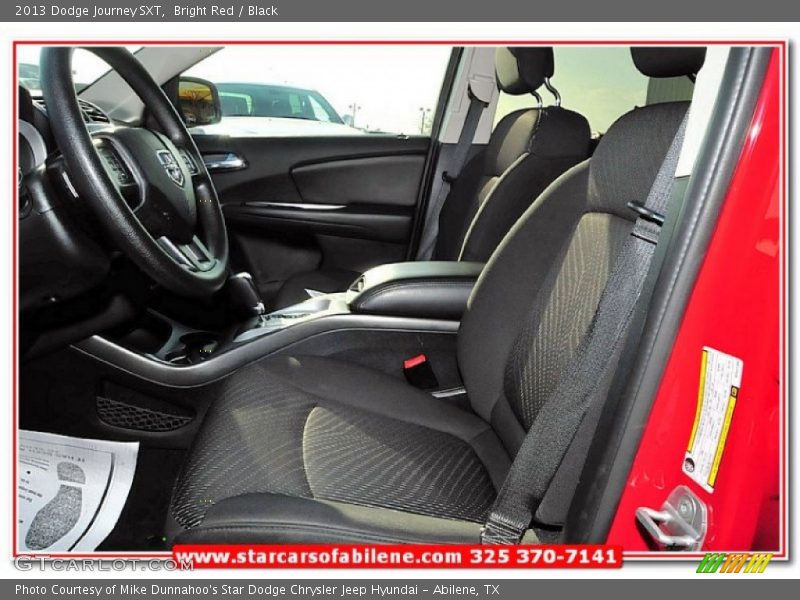 Bright Red / Black 2013 Dodge Journey SXT