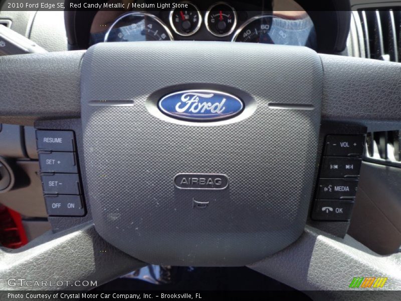 Red Candy Metallic / Medium Light Stone 2010 Ford Edge SE