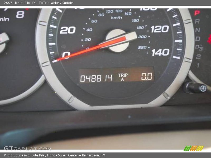 Taffeta White / Saddle 2007 Honda Pilot LX