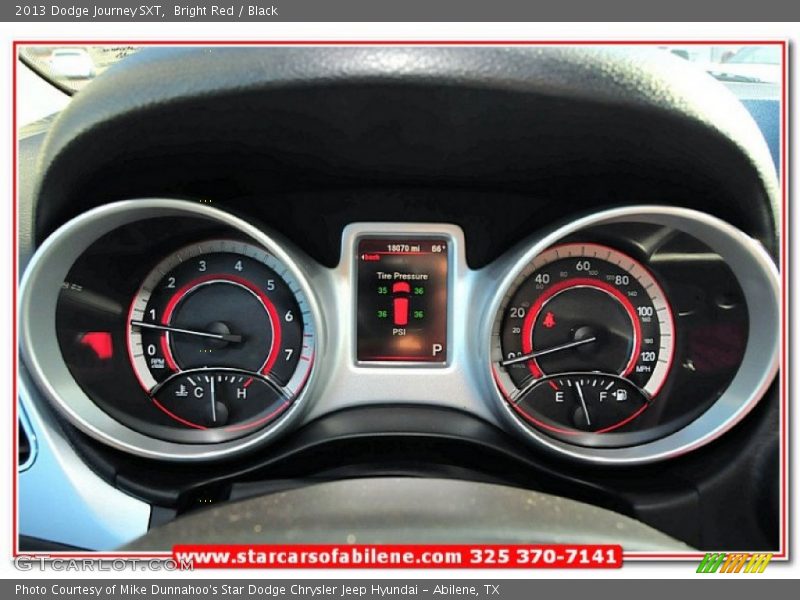 Bright Red / Black 2013 Dodge Journey SXT