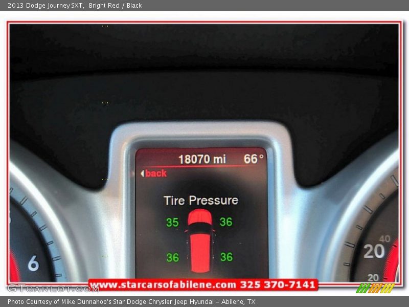 Bright Red / Black 2013 Dodge Journey SXT