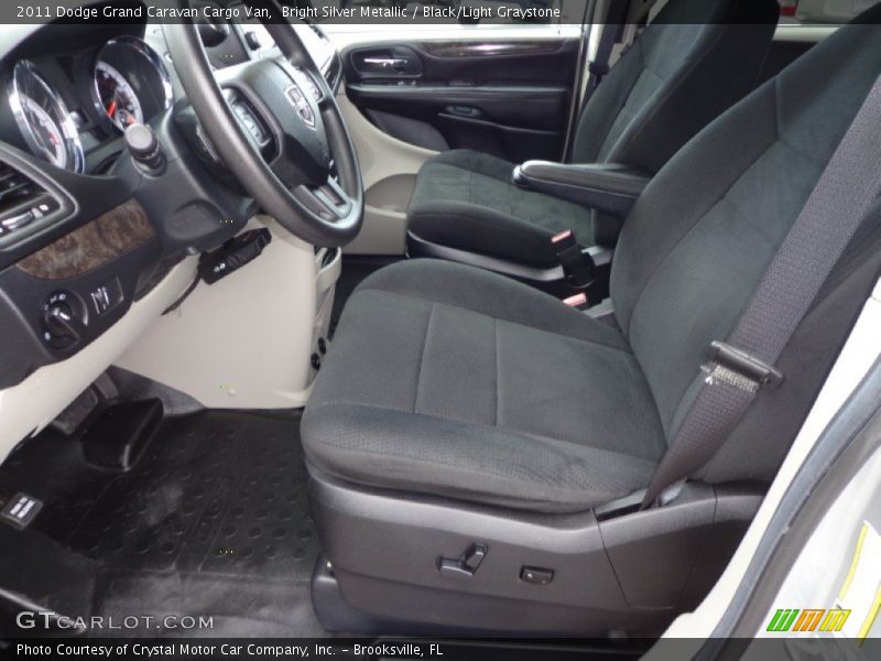  2011 Grand Caravan Cargo Van Black/Light Graystone Interior