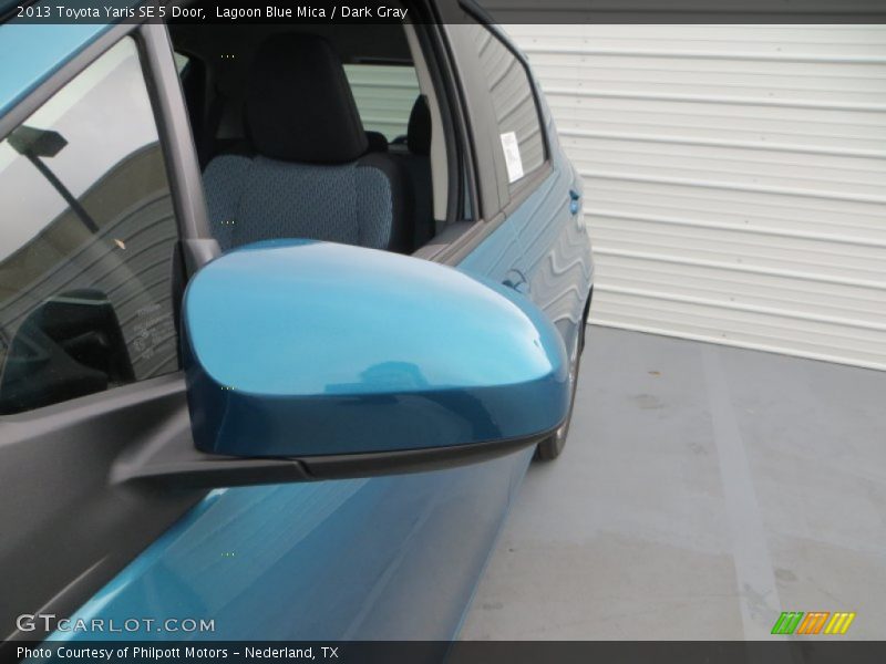 Lagoon Blue Mica / Dark Gray 2013 Toyota Yaris SE 5 Door