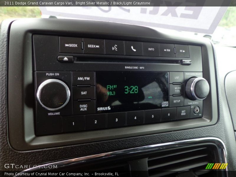 Controls of 2011 Grand Caravan Cargo Van