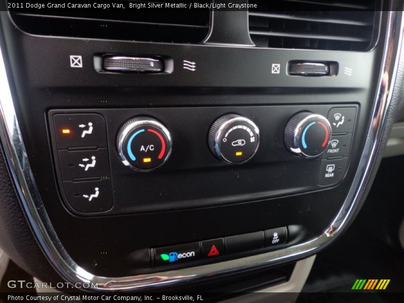 Controls of 2011 Grand Caravan Cargo Van
