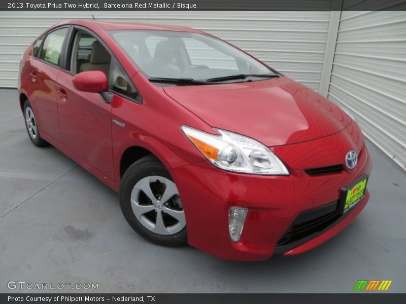 Barcelona Red Metallic / Bisque 2013 Toyota Prius Two Hybrid