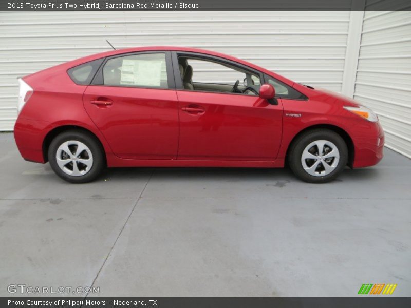 Barcelona Red Metallic / Bisque 2013 Toyota Prius Two Hybrid