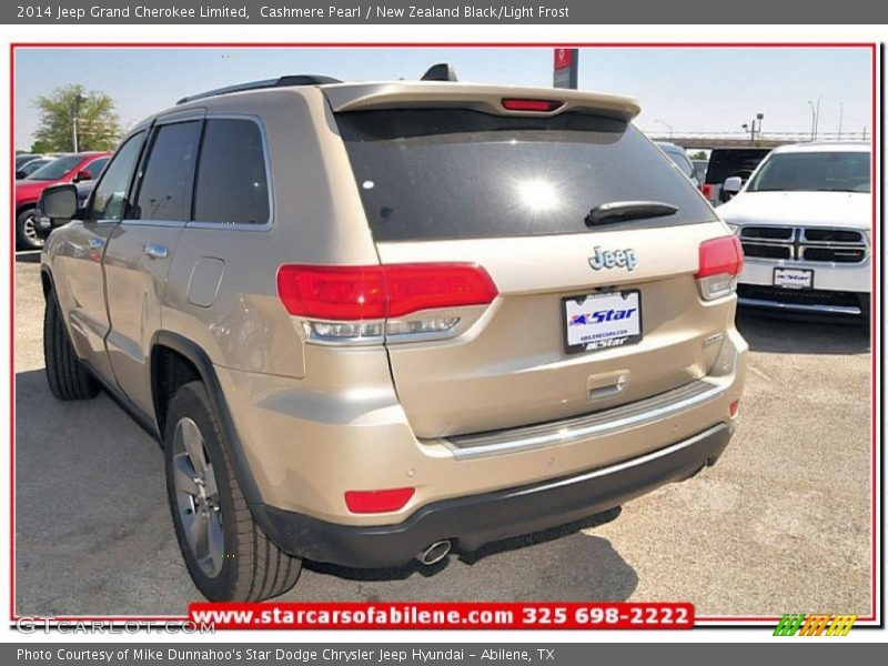 Cashmere Pearl / New Zealand Black/Light Frost 2014 Jeep Grand Cherokee Limited