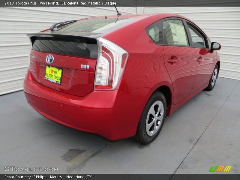 Barcelona Red Metallic / Bisque 2013 Toyota Prius Two Hybrid