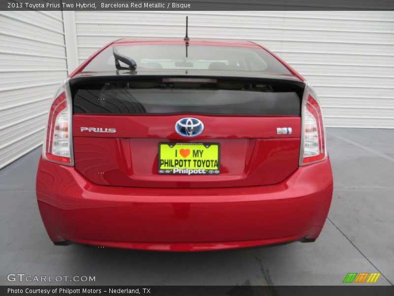 Barcelona Red Metallic / Bisque 2013 Toyota Prius Two Hybrid