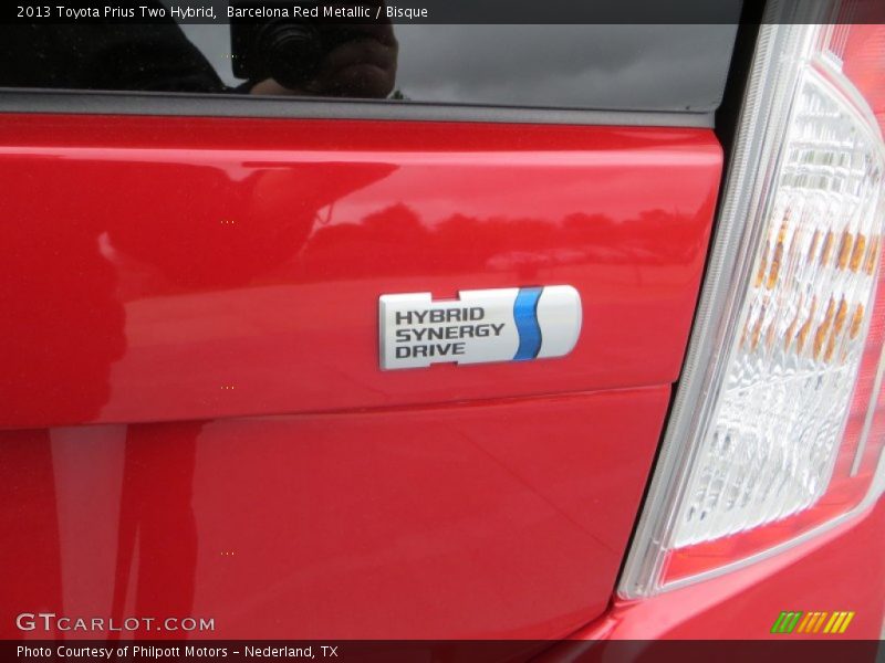 Barcelona Red Metallic / Bisque 2013 Toyota Prius Two Hybrid