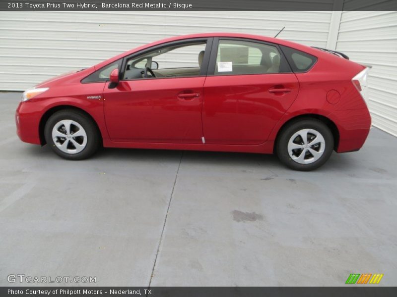 Barcelona Red Metallic / Bisque 2013 Toyota Prius Two Hybrid