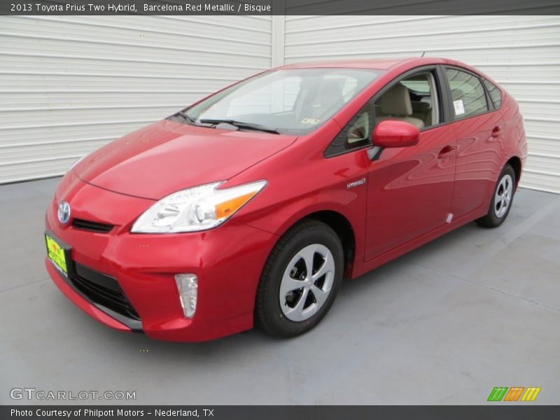 Barcelona Red Metallic / Bisque 2013 Toyota Prius Two Hybrid